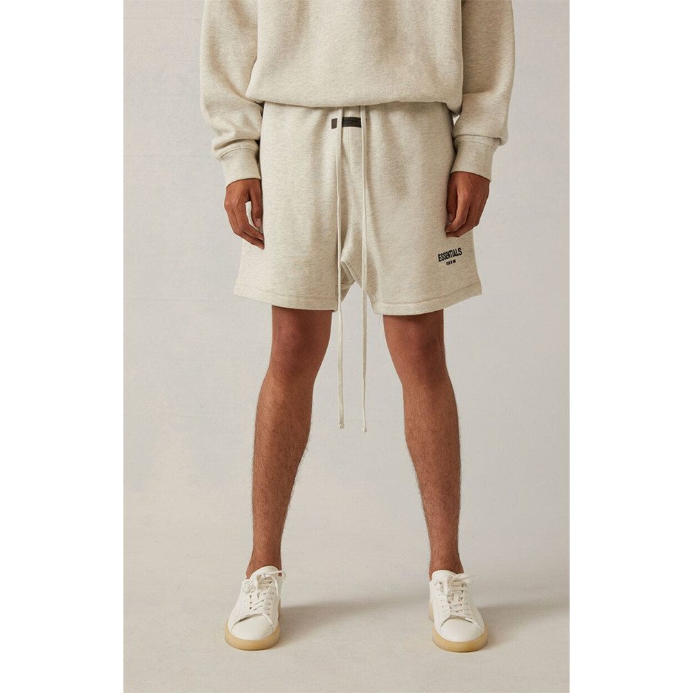 Fear of God Essentials Sweatshort Flocking Letter Shorts Light Oatmeal