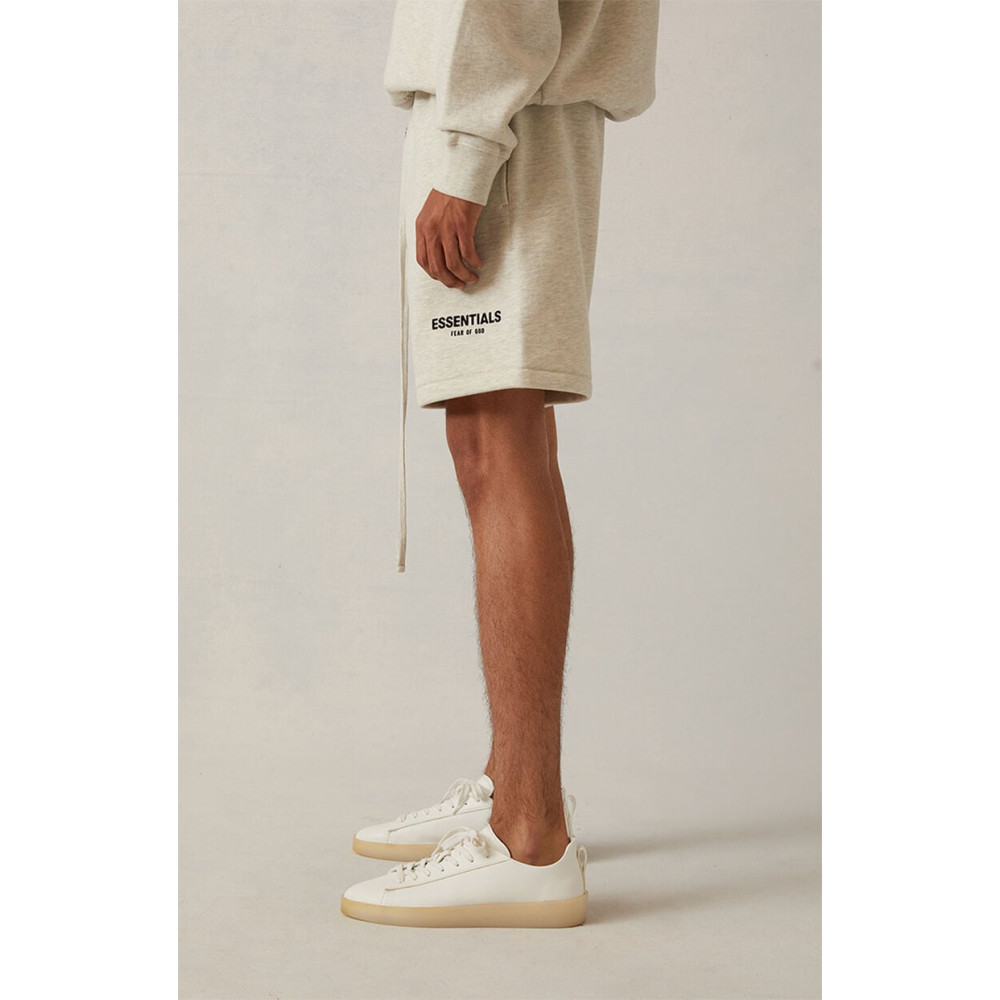 Fear of God Essentials Sweatshort Flocking Letter Shorts Light Oatmeal
