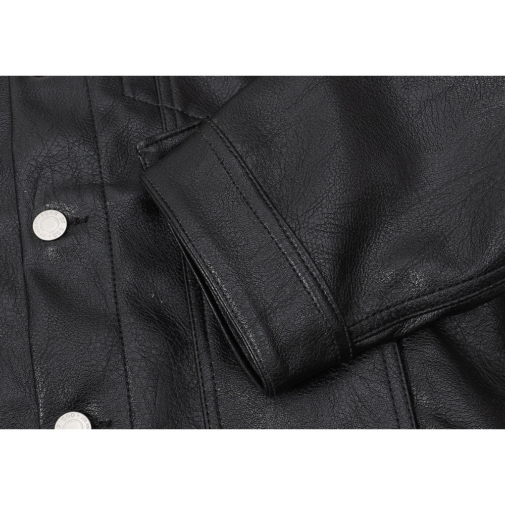 casual leather jacket