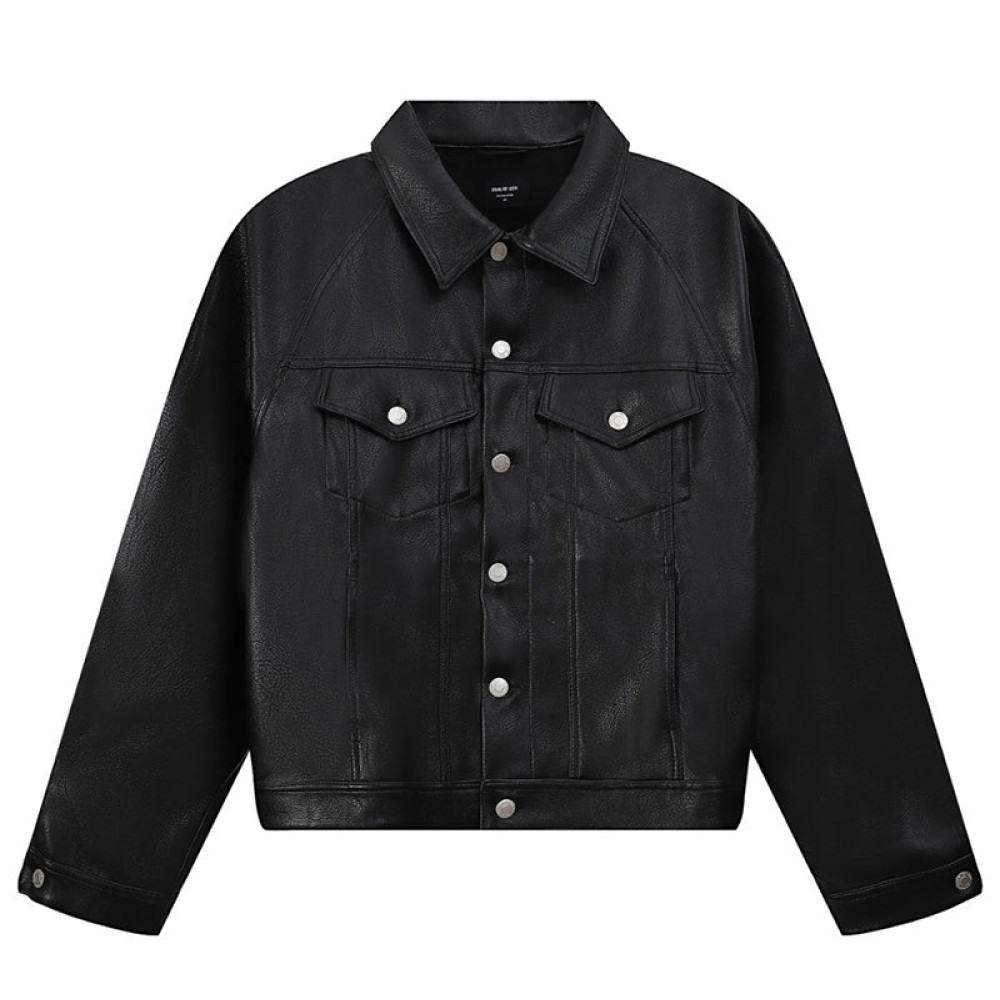 casual leather jacket