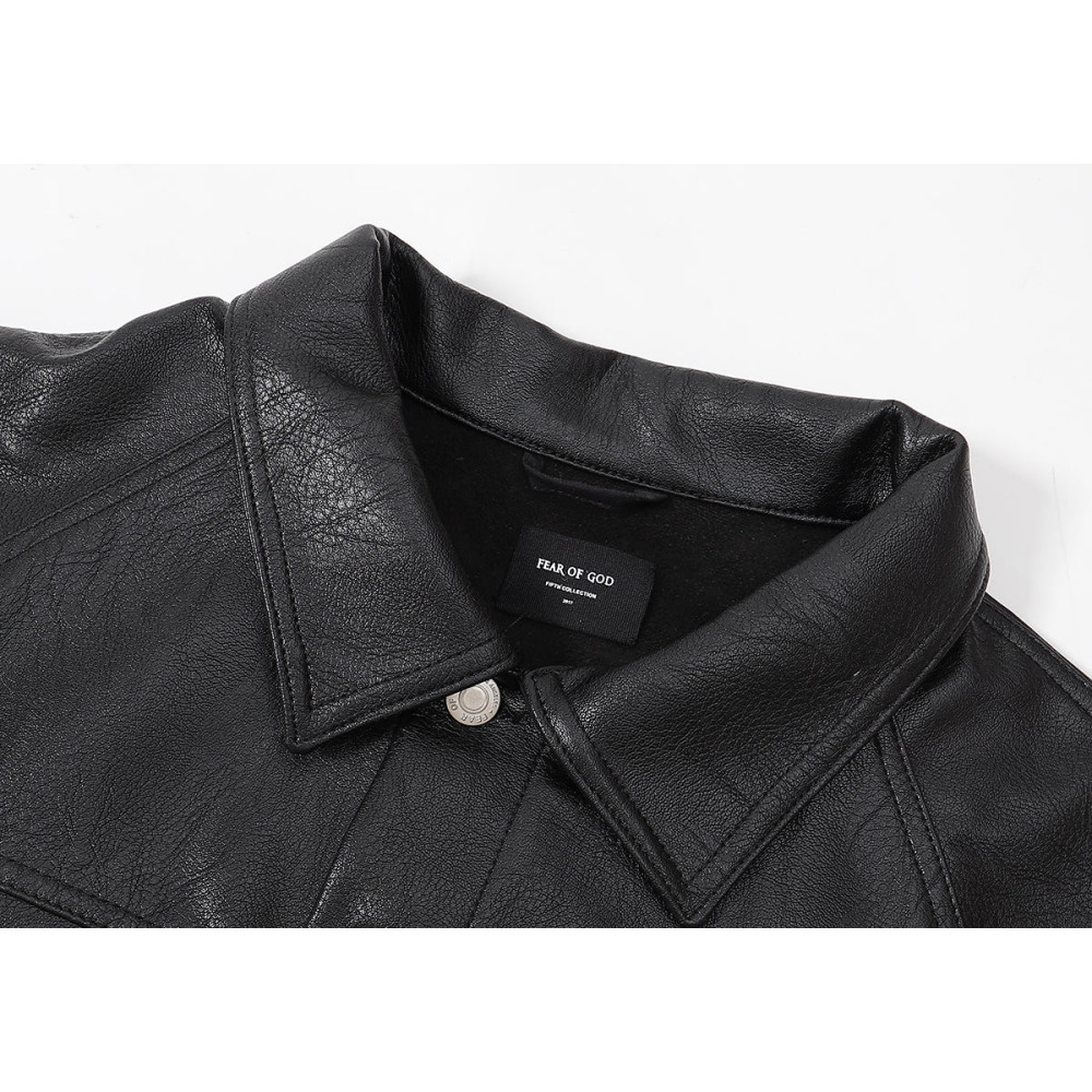casual leather jacket