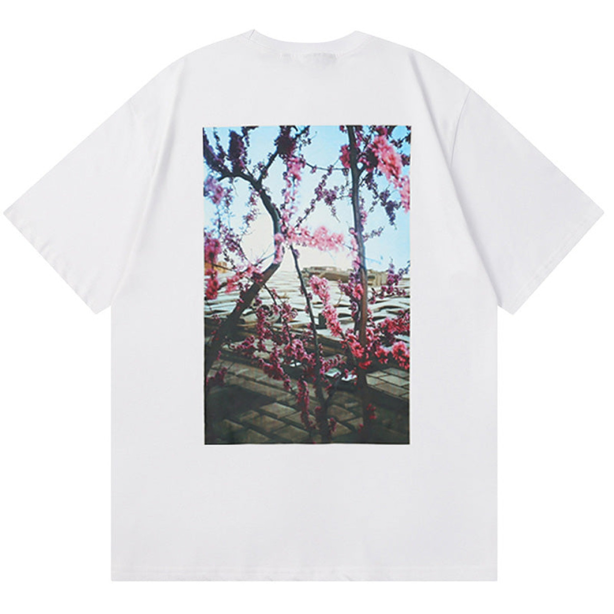 Essentials Floral Print Photo T-Shirts
