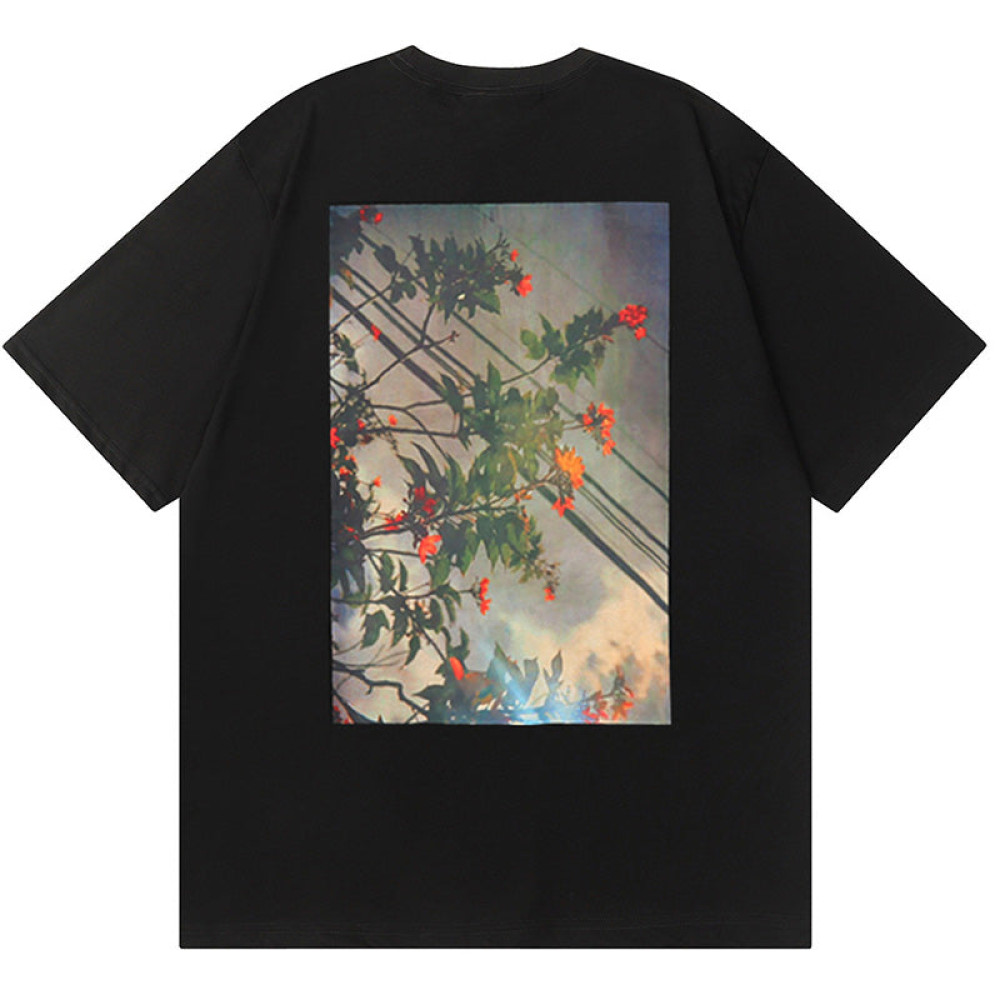 Essentials Floral Print Photo T-Shirts