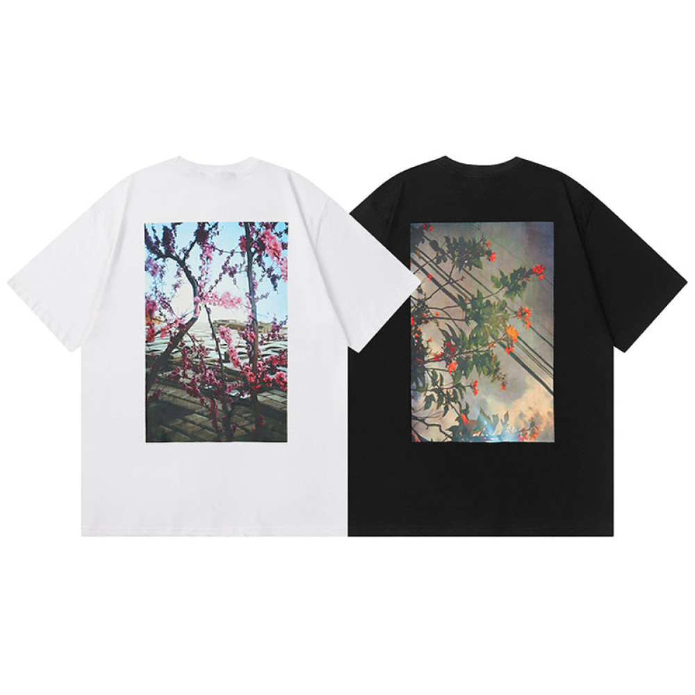Essentials Floral Print Photo T-Shirts