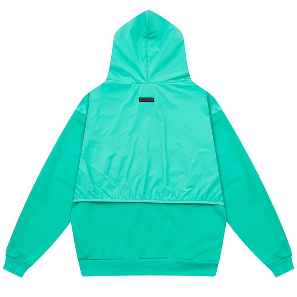 Essentials Letter Logo Splicing Hoodie