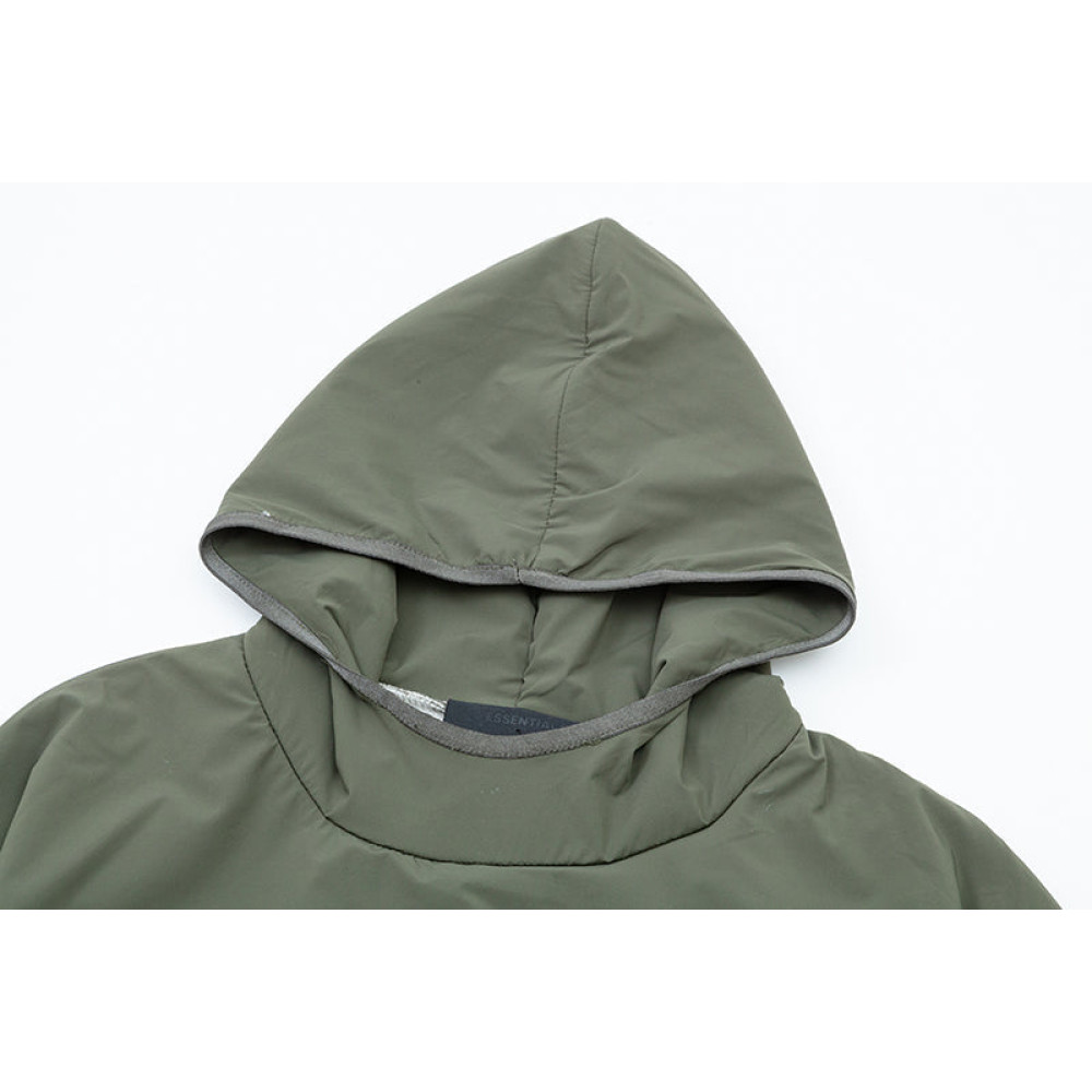 Essentials Letter Logo Splicing Hoodie