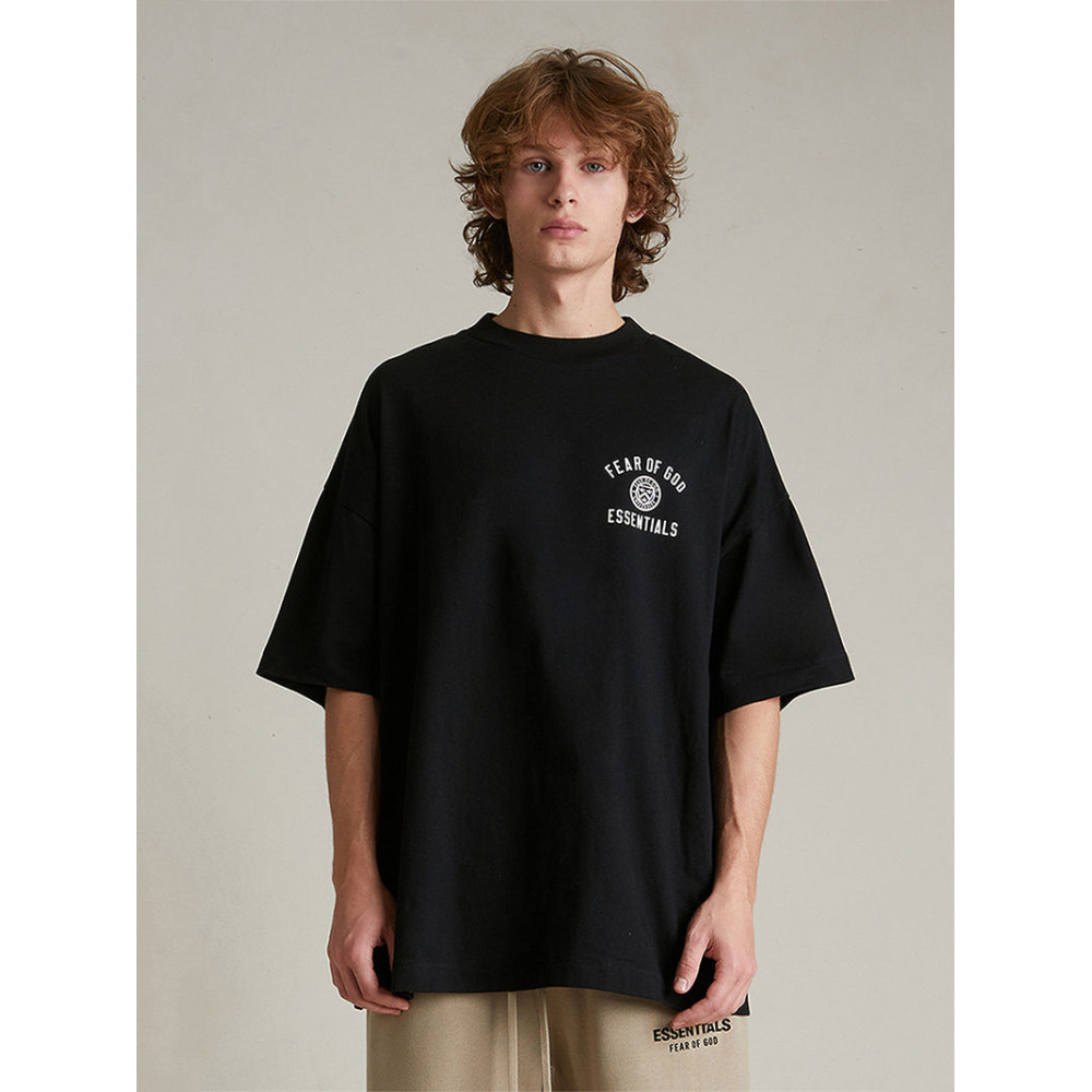 ESSENTIALS Logo-Print Cotton-Jersey T-Shirt