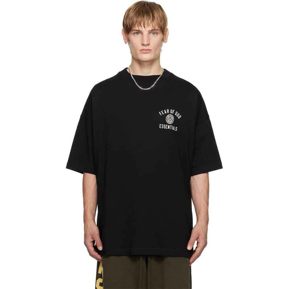 ESSENTIALS Logo-Print Cotton-Jersey T-Shirt
