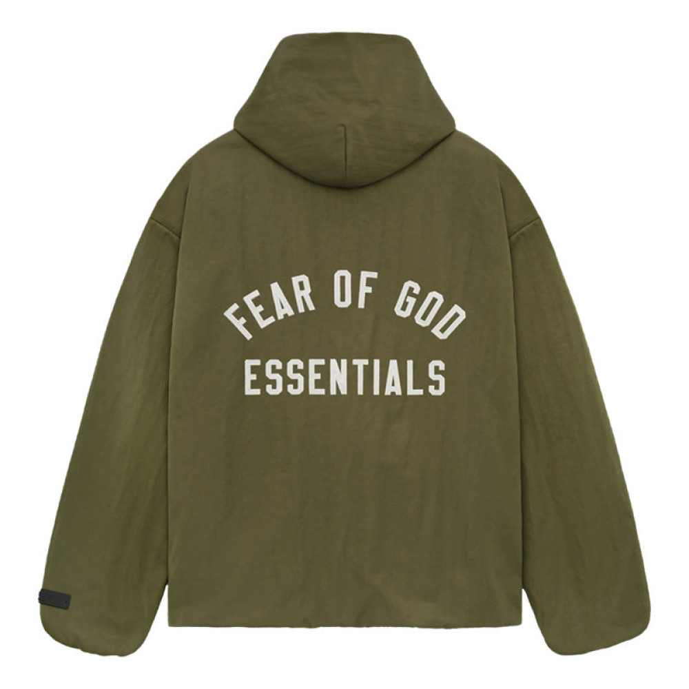 Essentials Textured Nylon Trucker Jacket
