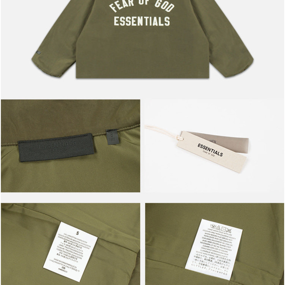 Essentials Textured Nylon Trucker Jacket