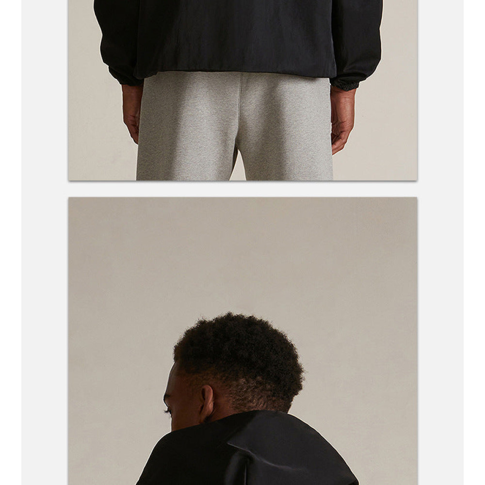 Essentials Textured Nylon Trucker Jacket