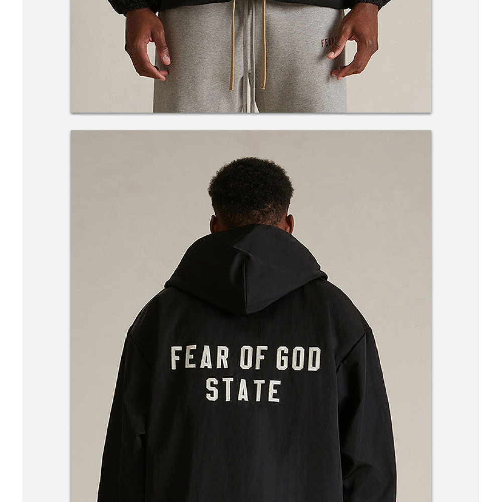 Essentials Textured Nylon Trucker Jacket