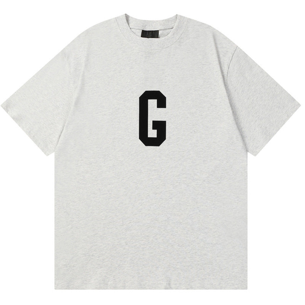 Flocked G letter pattern T-Shirts
