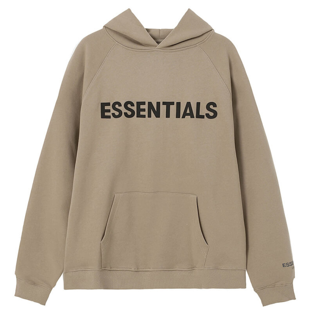 Fear of God Essentials Pullover Hoodie Rubber Print Khaki