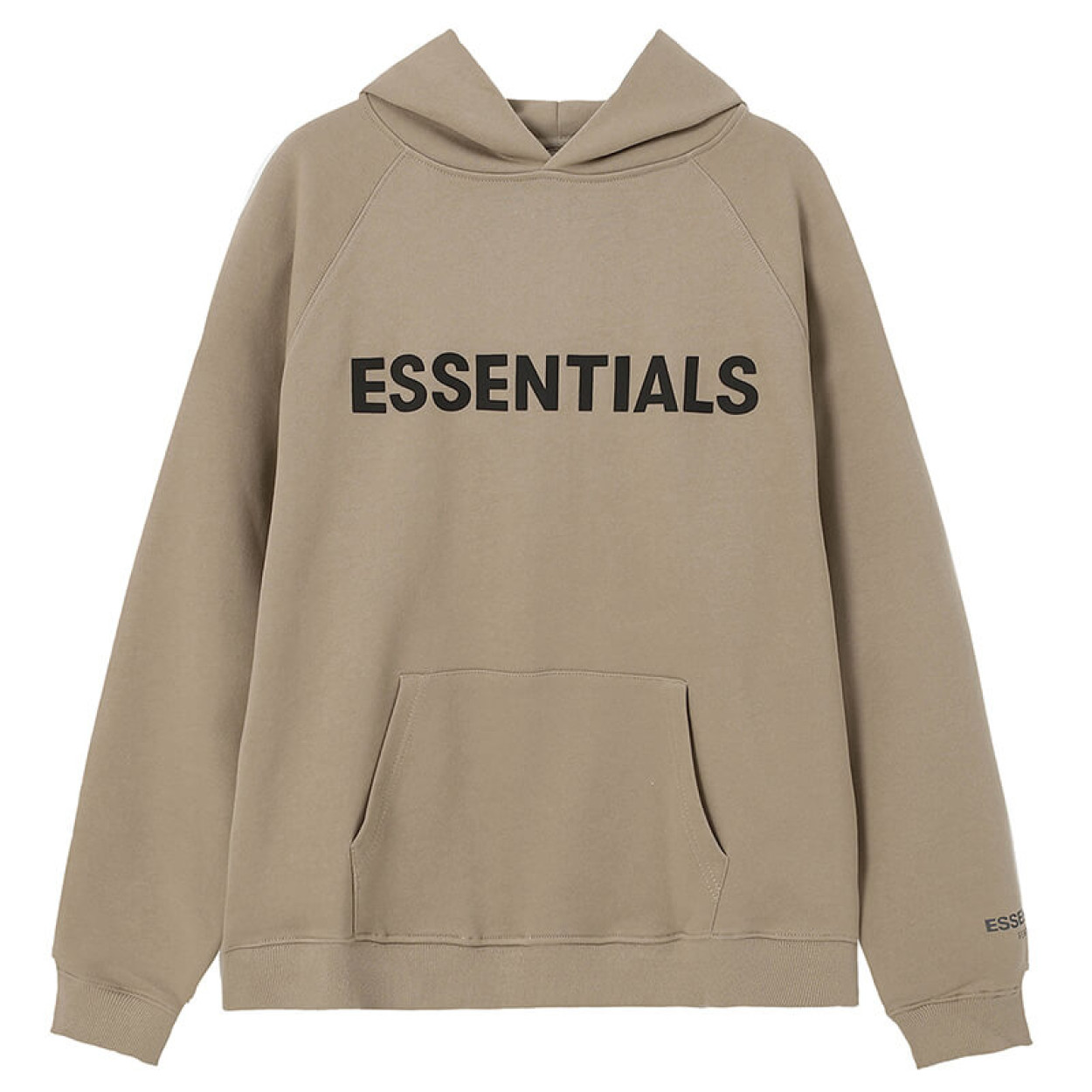 Fear of God Essentials Pullover Hoodie Rubber Print Khaki