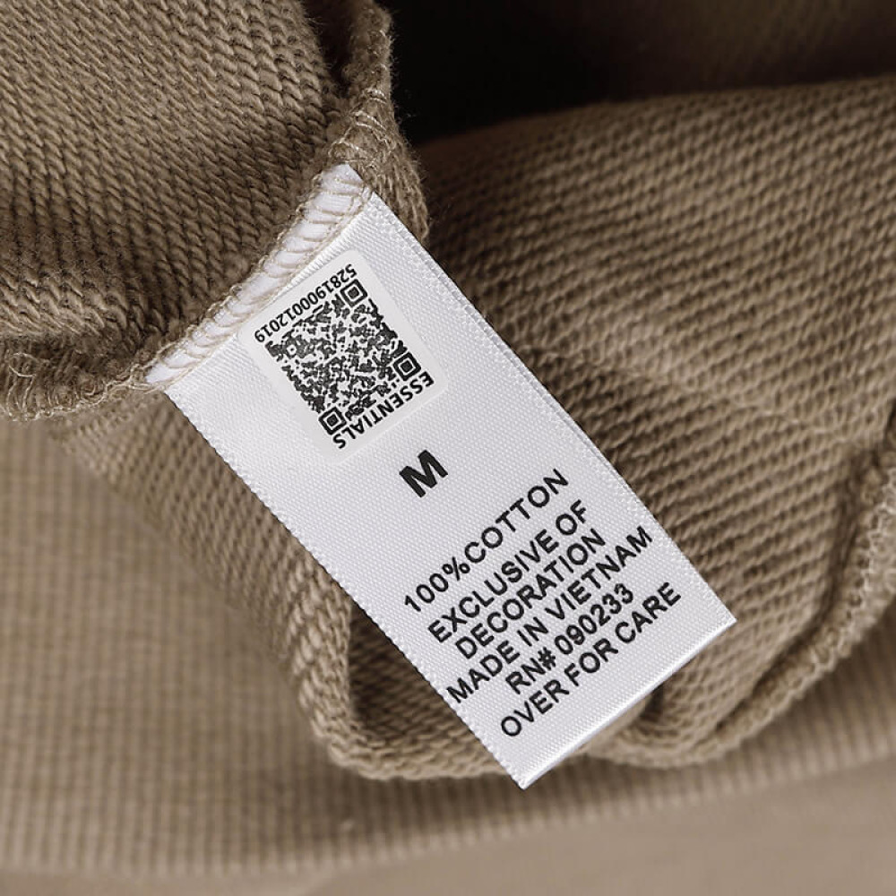 Fear of God Essentials Pullover Hoodie Rubber Print Khaki