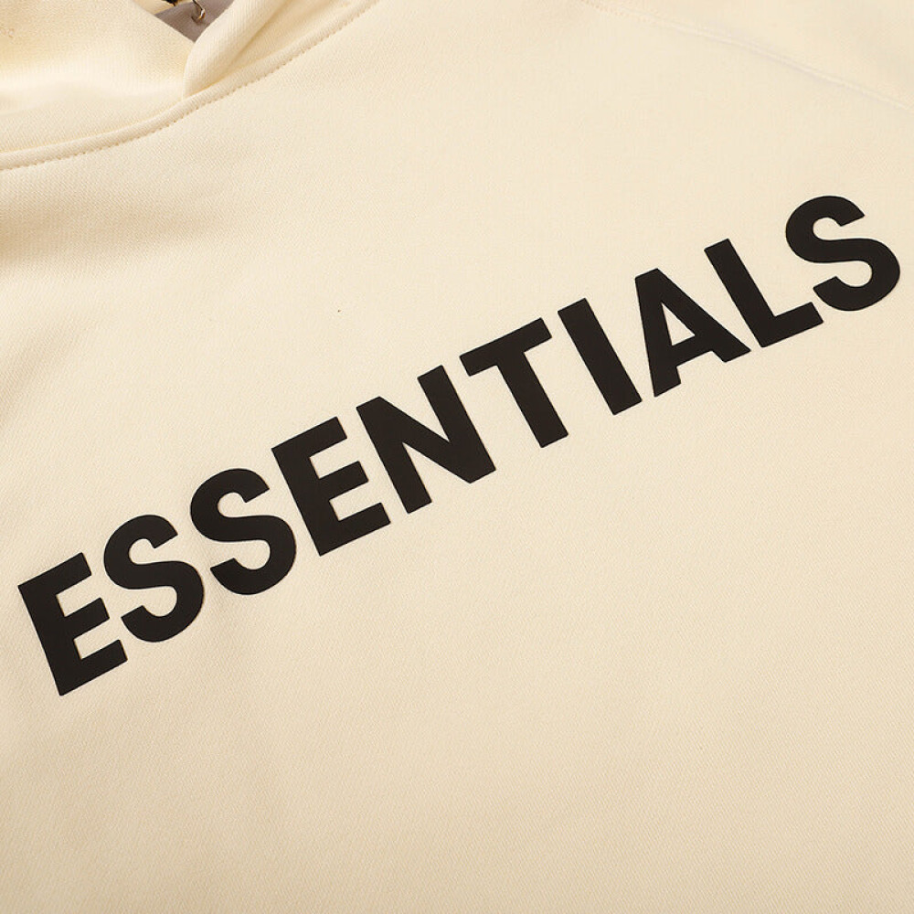 Fear of God Essentials Pullover Hoodie Rubber Print Apricot