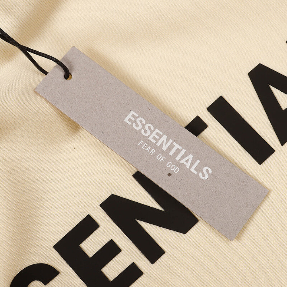 Fear of God Essentials Pullover Hoodie Rubber Print Apricot