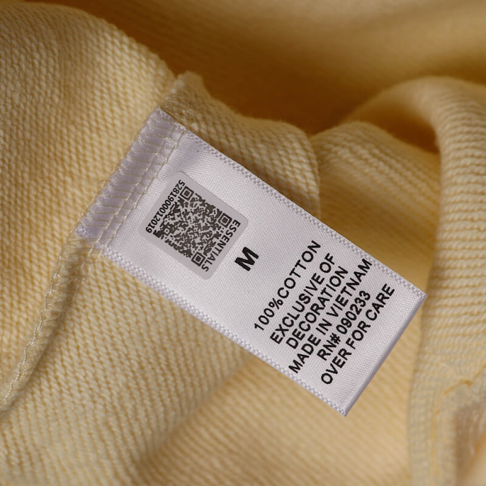 Fear of God Essentials Pullover Hoodie Rubber Print Apricot