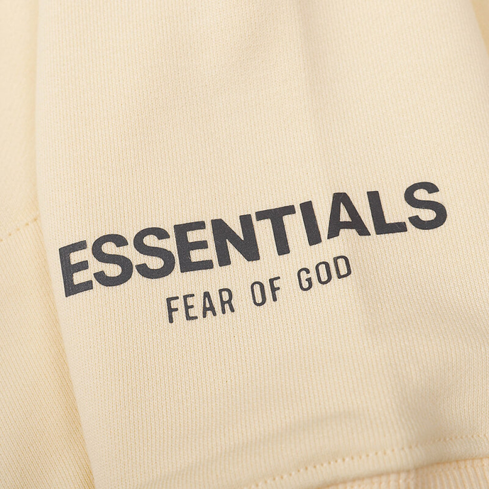 Fear of God Essentials Pullover Hoodie Rubber Print Apricot