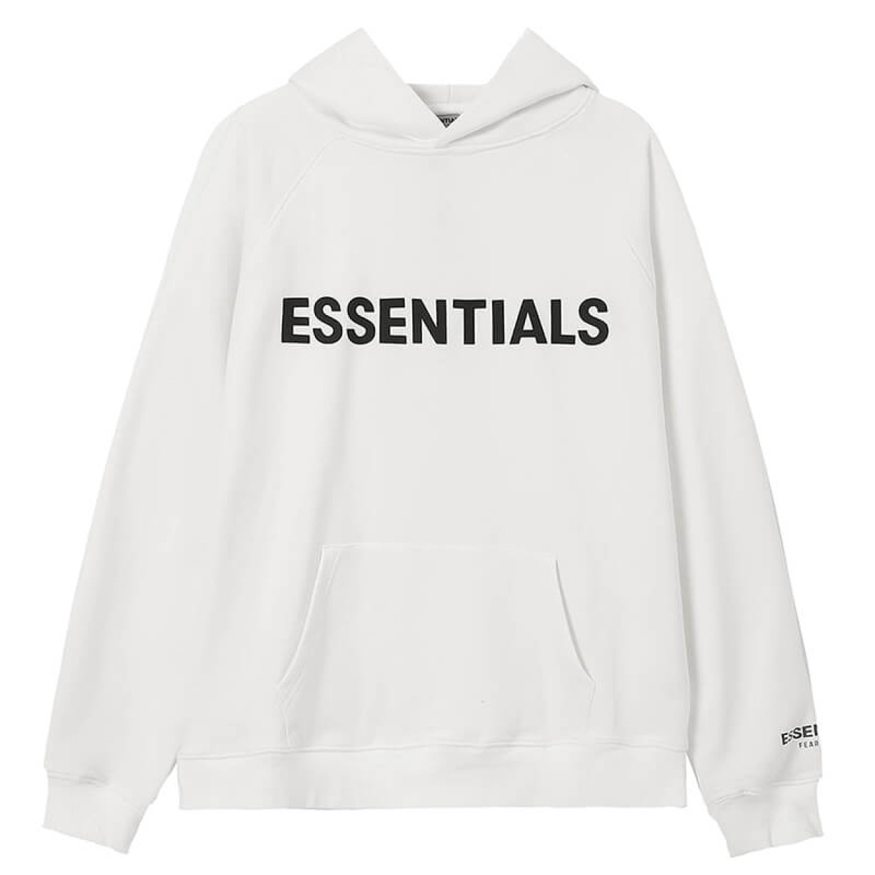 Fear of God Essentials Pullover Hoodie Rubber Print White
