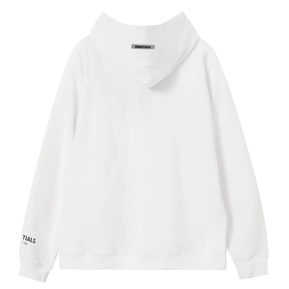 Fear of God Essentials Pullover Hoodie Rubber Print White