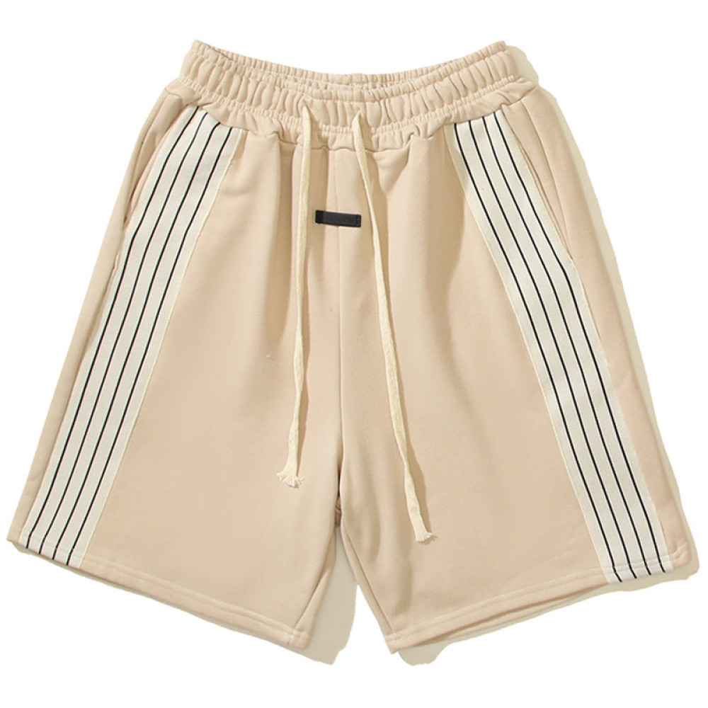 Natural 8Th Side Stripe Relaxed Shorts