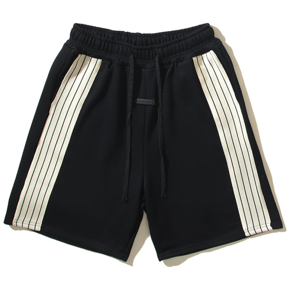 Natural 8Th Side Stripe Relaxed Shorts