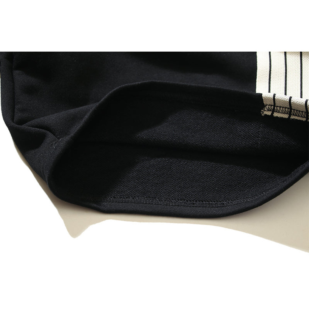 Natural 8Th Side Stripe Relaxed Shorts