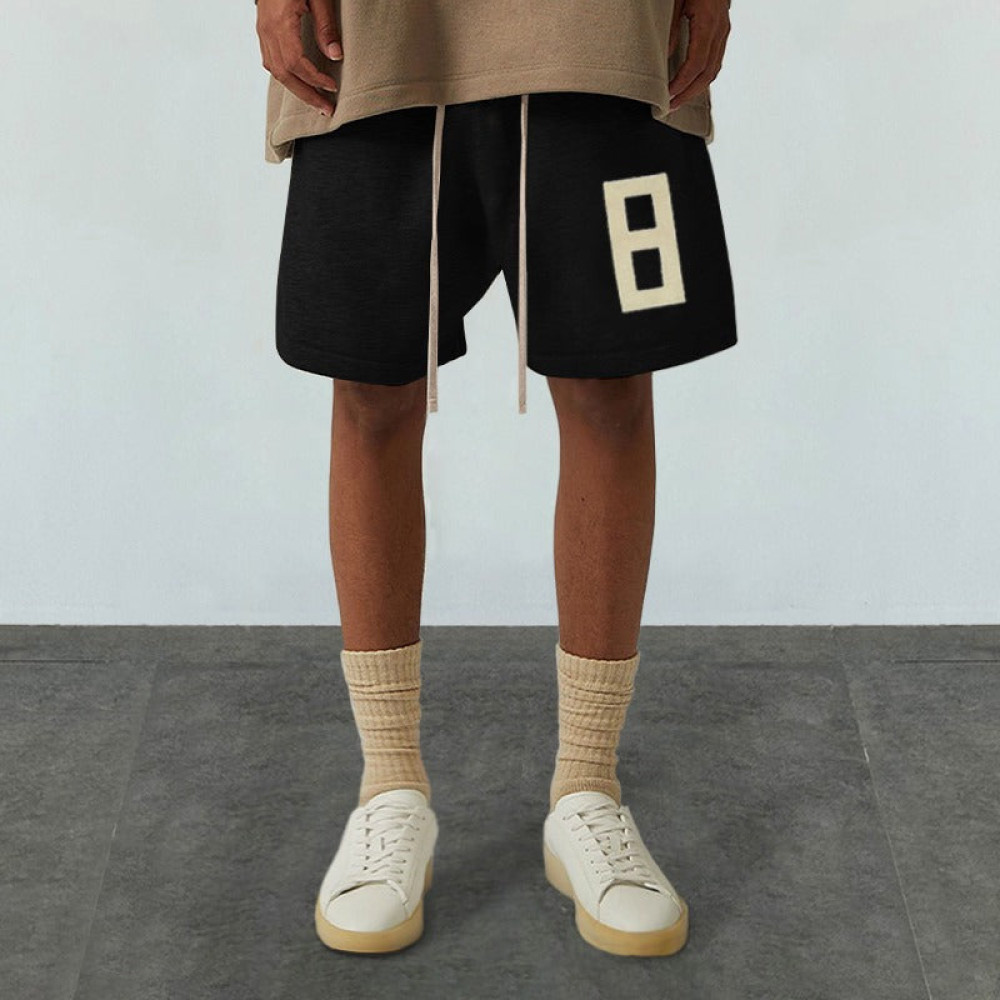 Season 8 8-character flocking print Short