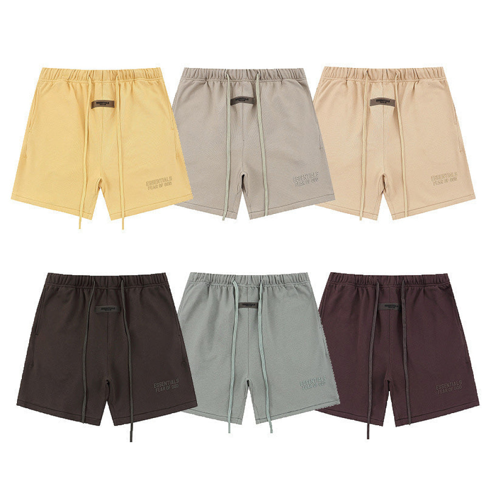 Season 9 flocking thickened letter print Shorts