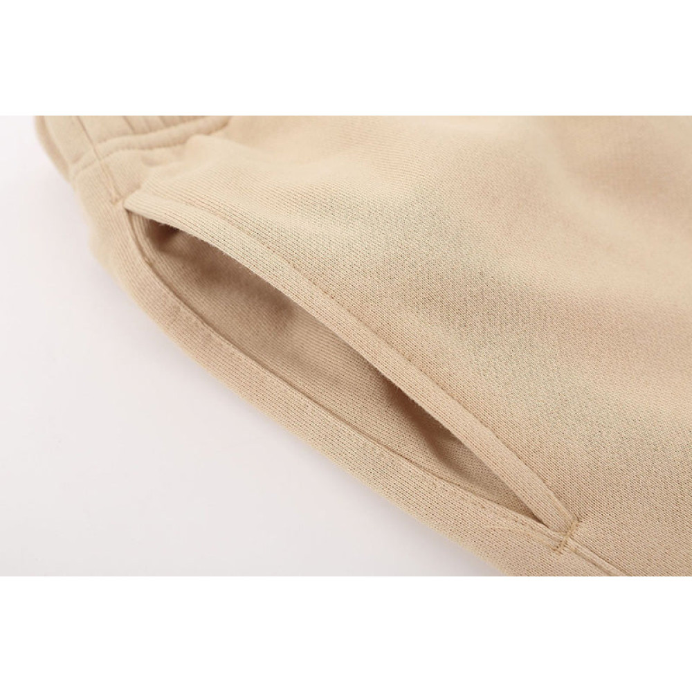 Season 9 flocking thickened letter print Shorts