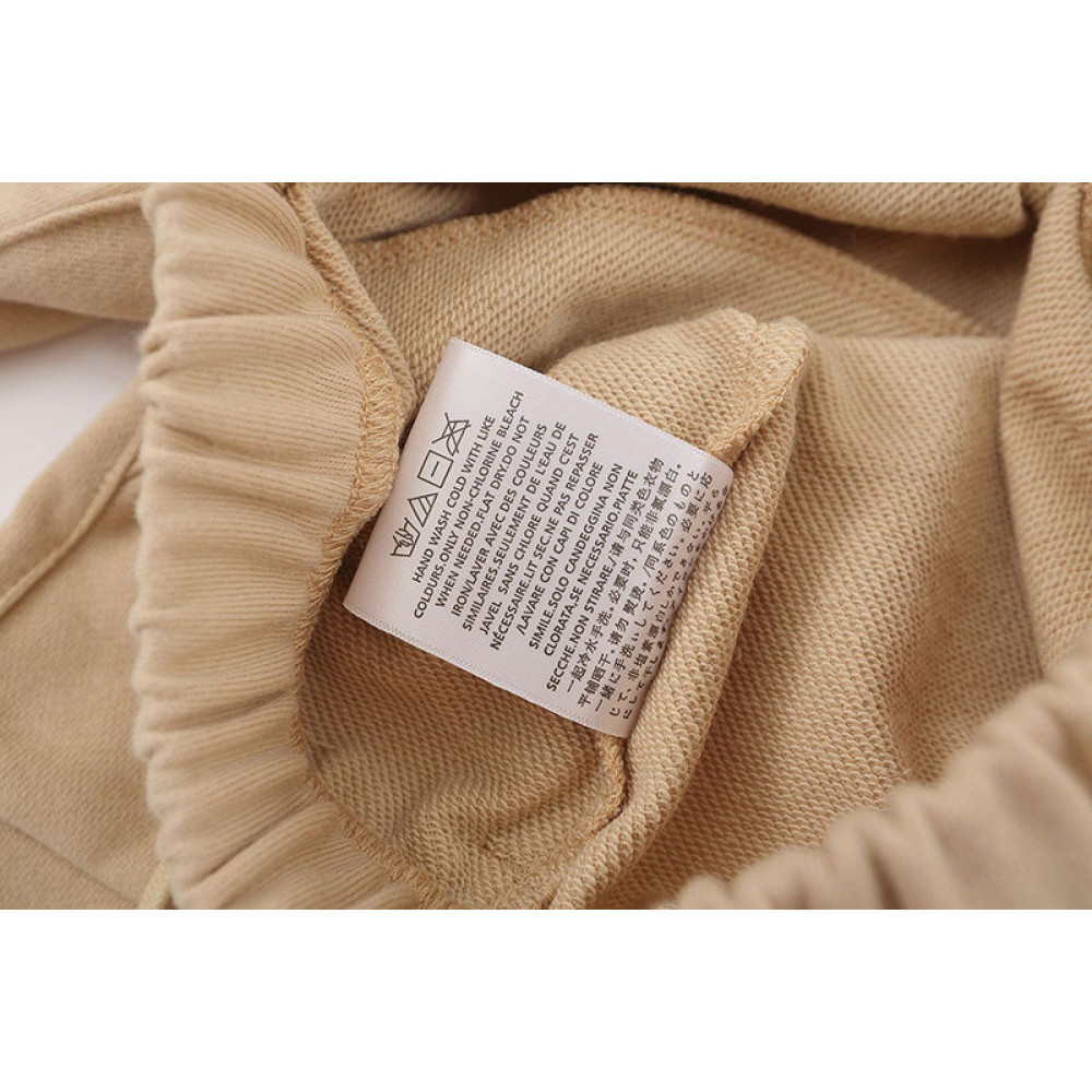 Season 9 flocking thickened letter print Shorts