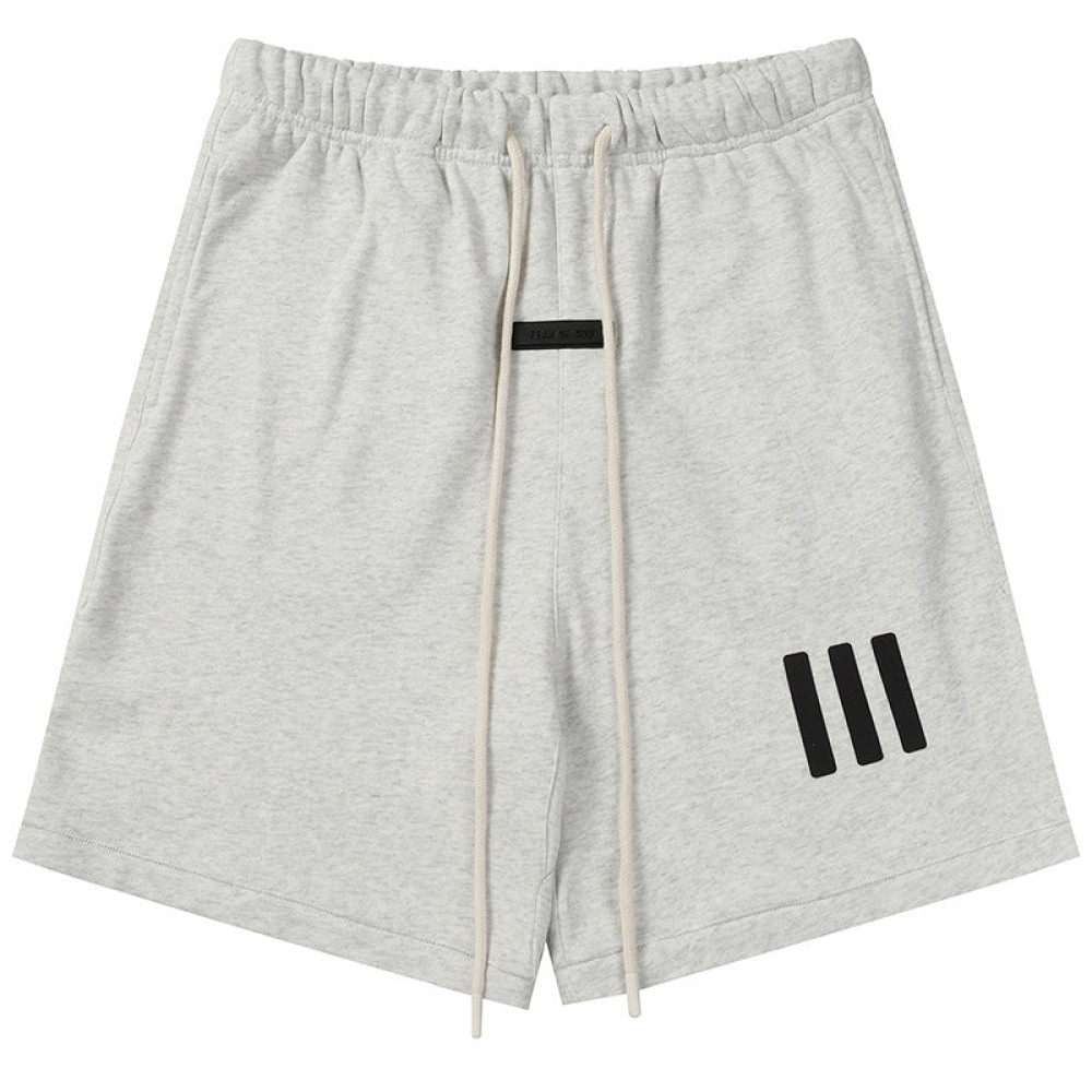 X ADIDAS joint three-dimensional rubber three-bar shorts