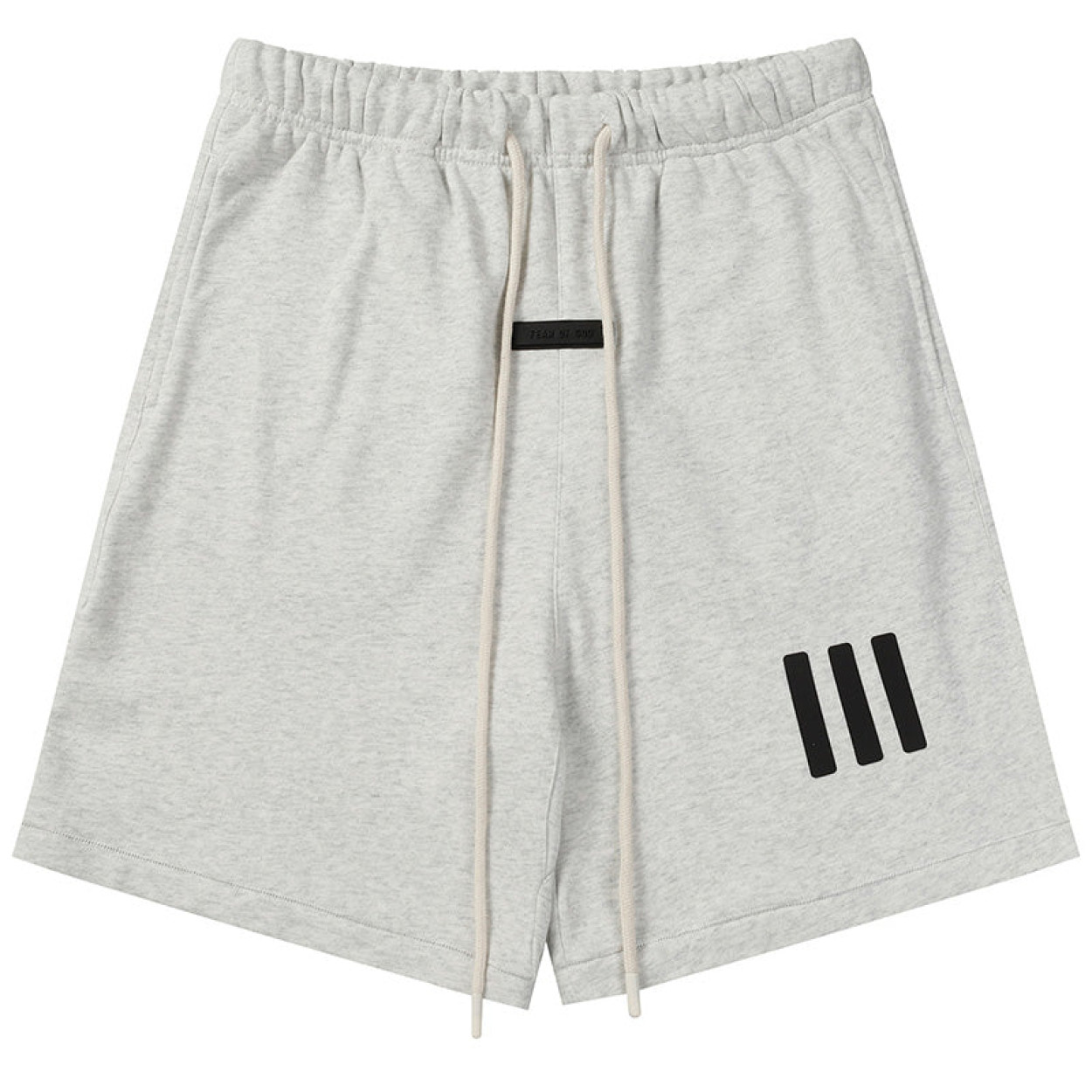 X ADIDAS joint three-dimensional rubber three-bar shorts
