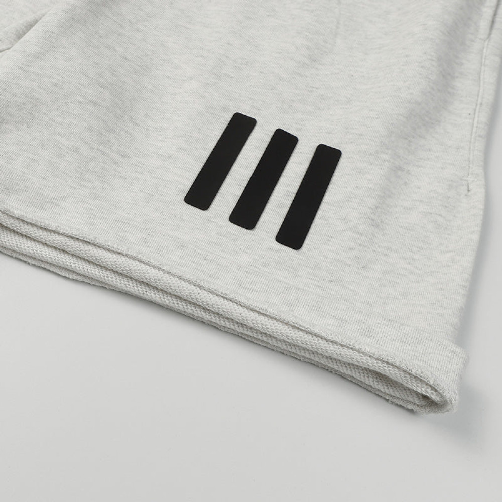 X ADIDAS joint three-dimensional rubber three-bar shorts