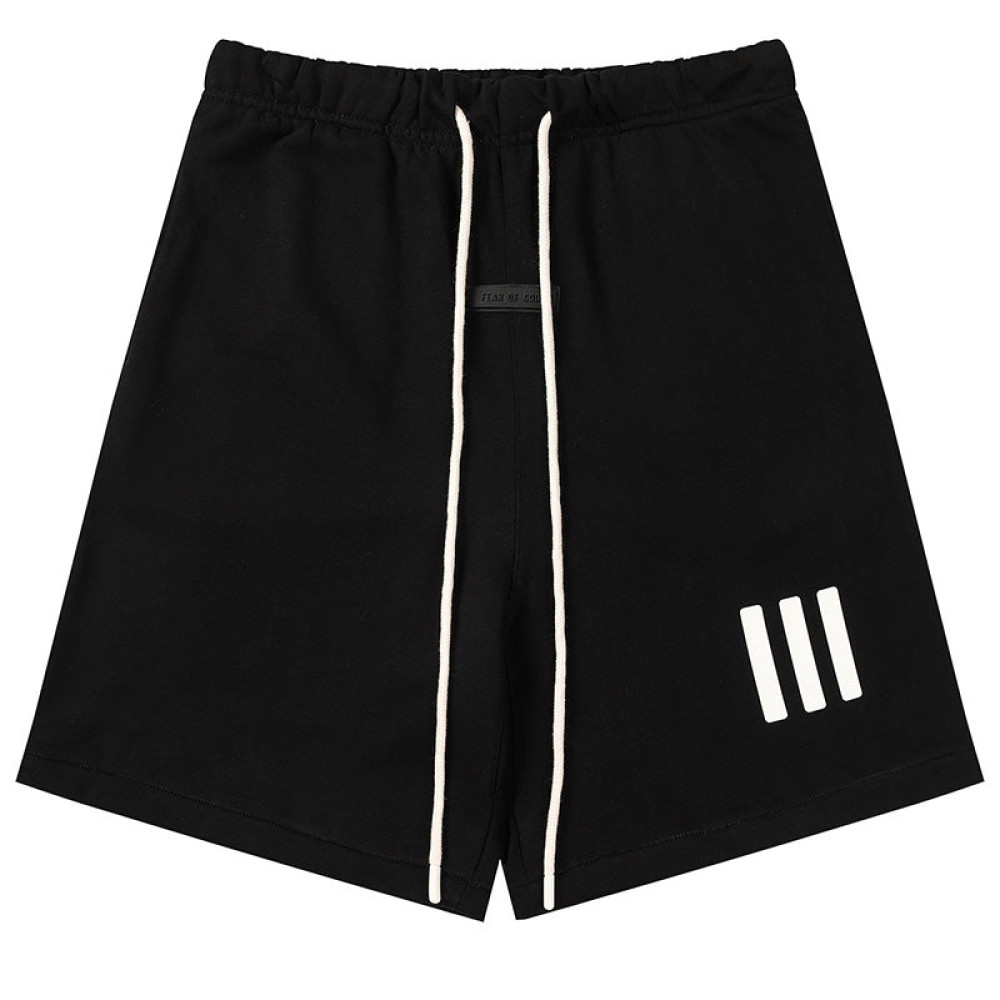 X ADIDAS joint three-dimensional rubber three-bar shorts