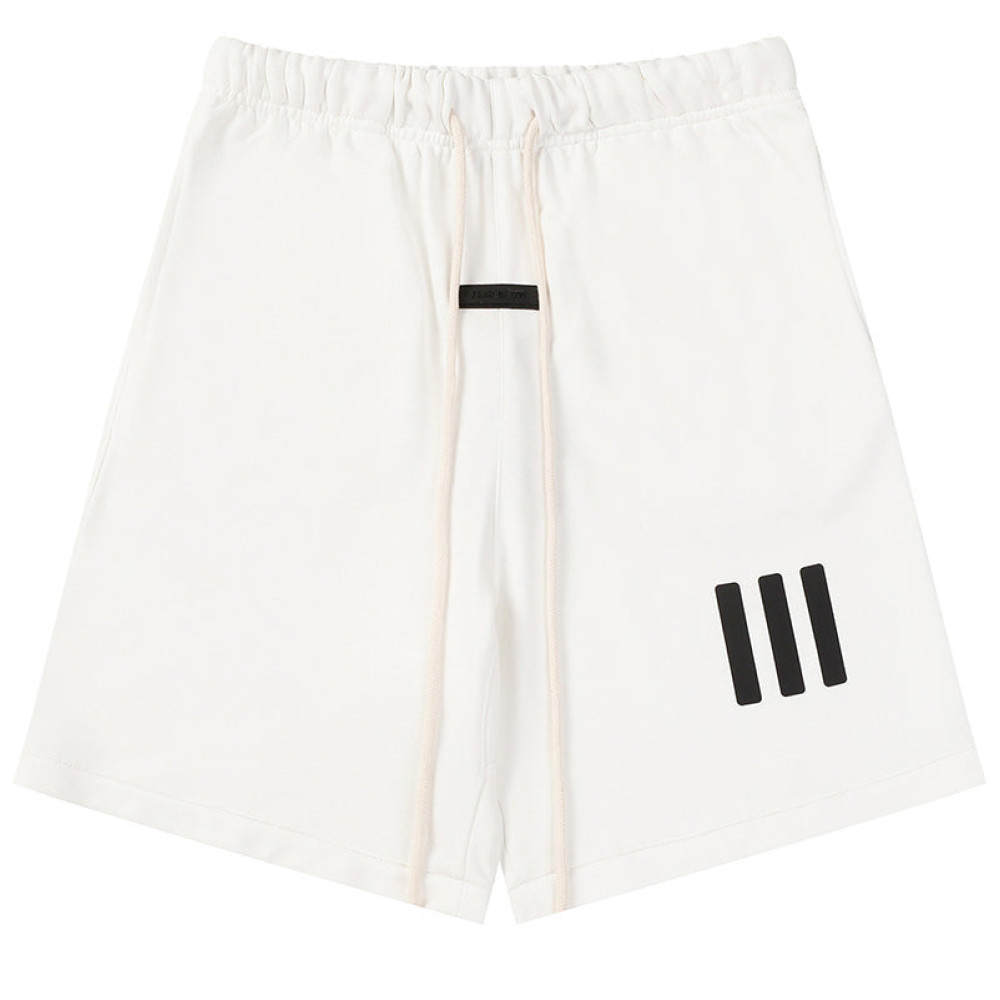X ADIDAS joint three-dimensional rubber three-bar shorts