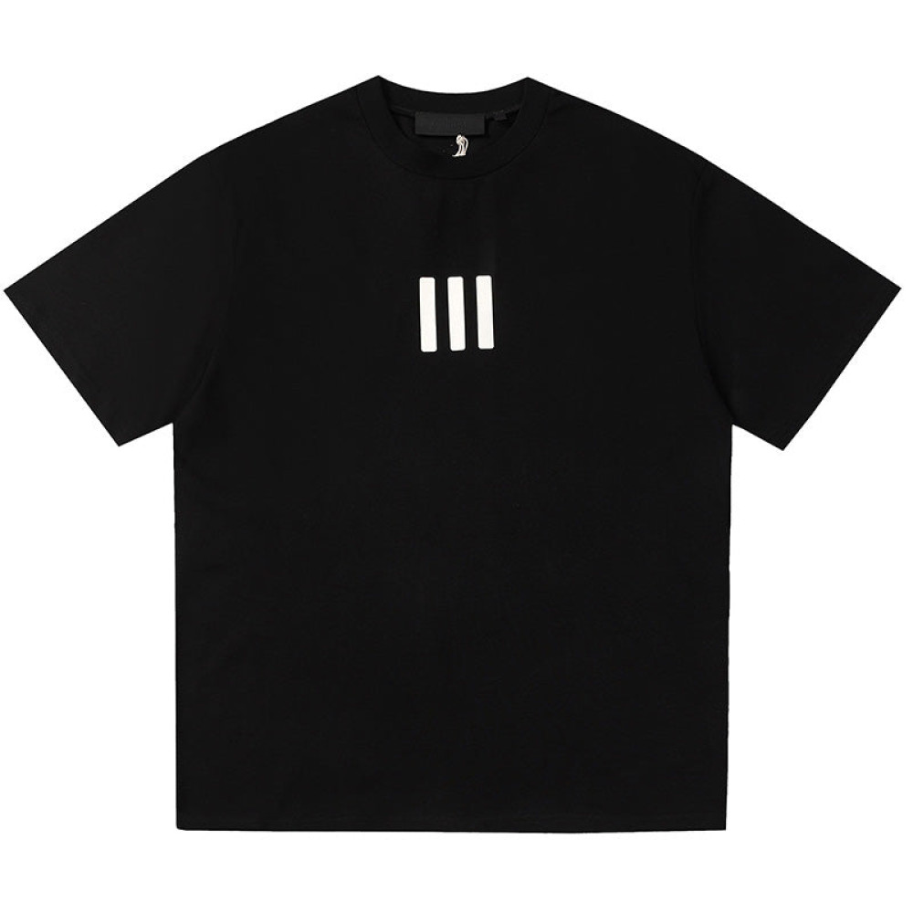 X ADIDAS Joint Three-Dimensional Rubber Three-Bar T-Shirts
