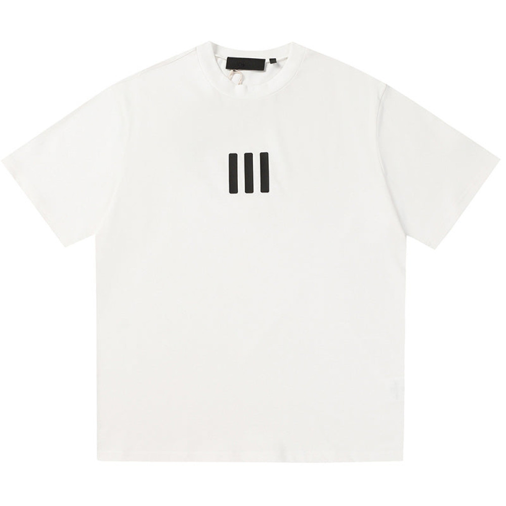 X ADIDAS Joint Three-Dimensional Rubber Three-Bar T-Shirts