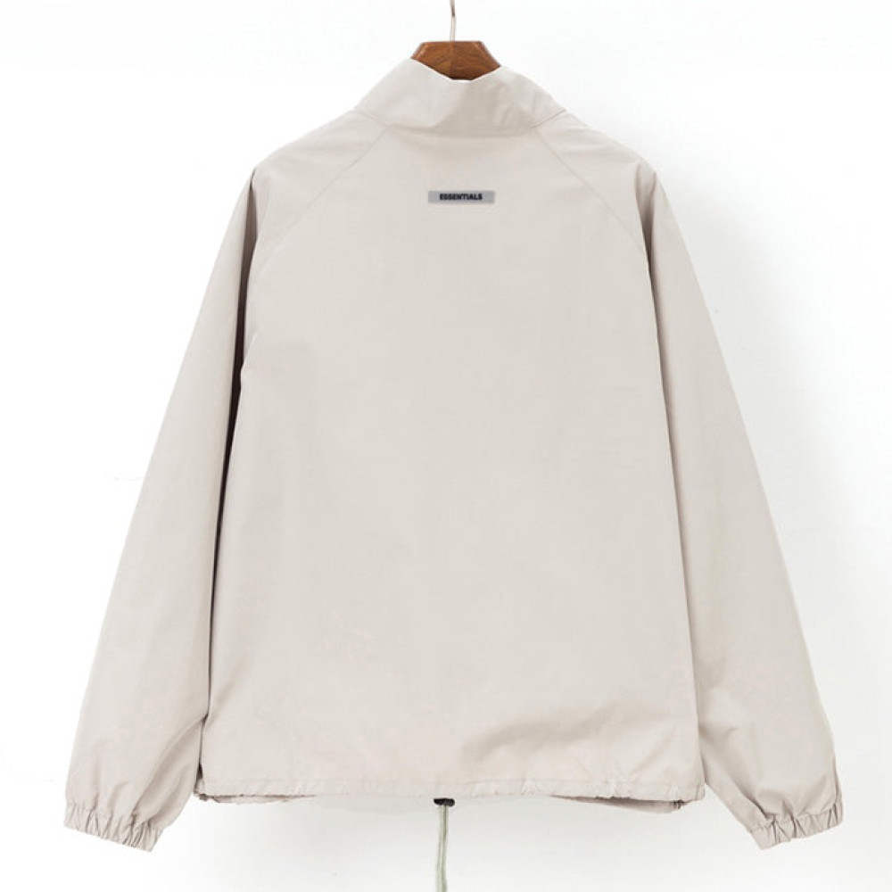 ESSENTIALS 3M Reflective letters Windbreaker Khaki