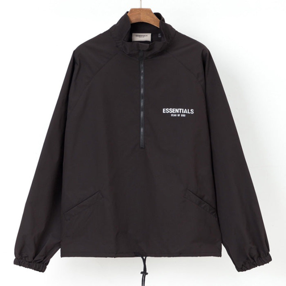 ESSENTIALS 3M Reflective Windbreaker Black