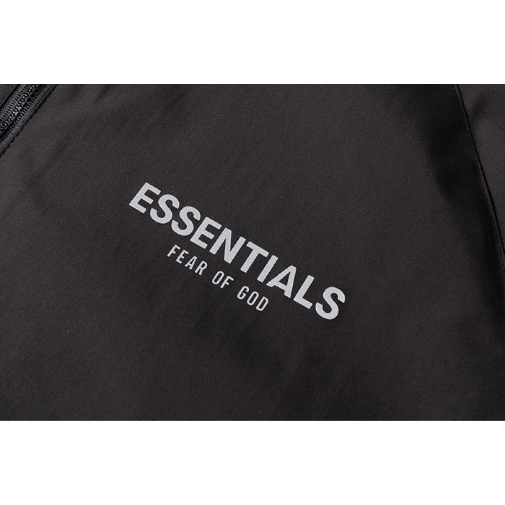 ESSENTIALS 3M Reflective Windbreaker Black