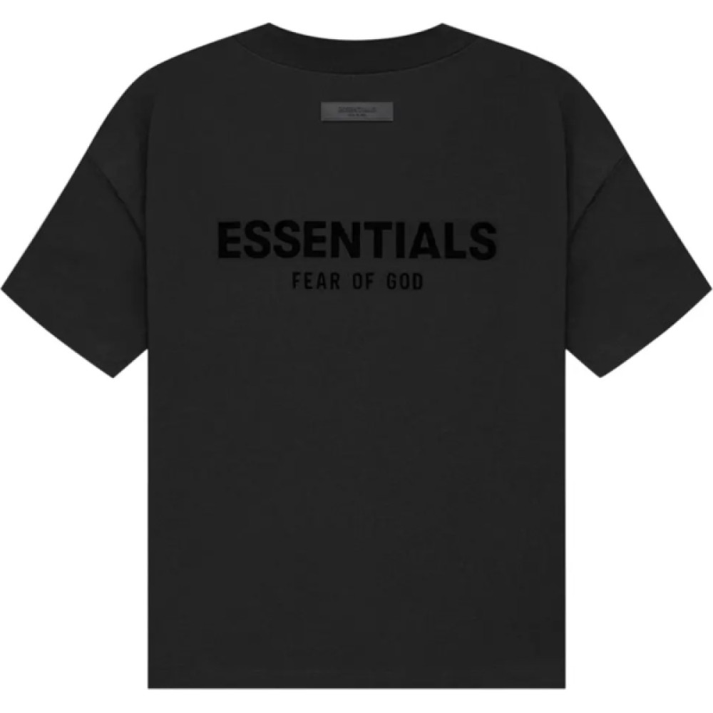 Fear of God ESSENTIALS Classic Flock Print T-Shirt Stretch Limo
