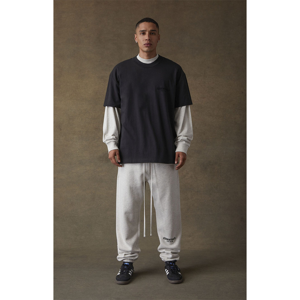 Fear of God ESSENTIALS Classic Flock Print T-Shirt Stretch Limo