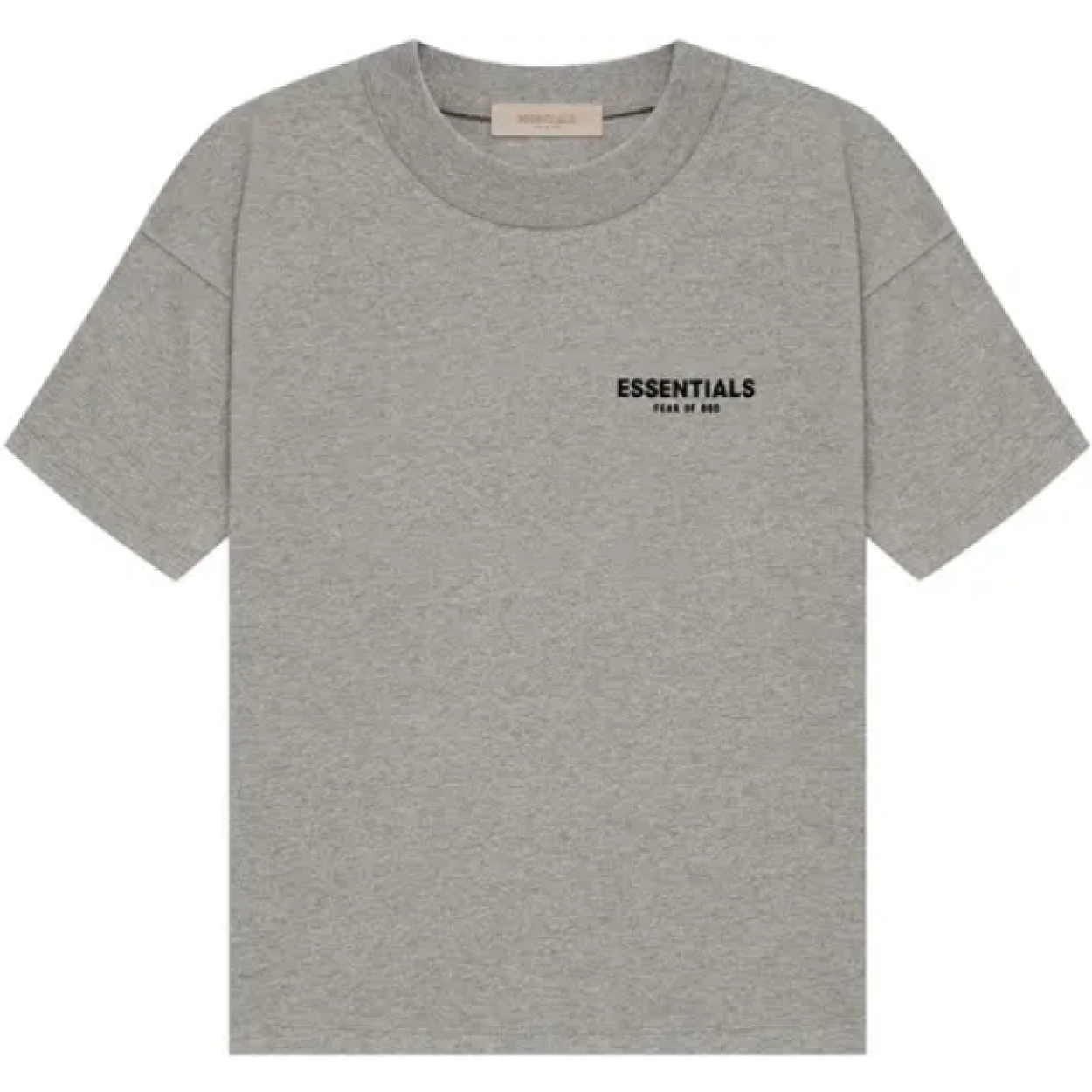 Fear of God ESSENTIALS Classic Flock Print T-Shirt Dark Oatmeal