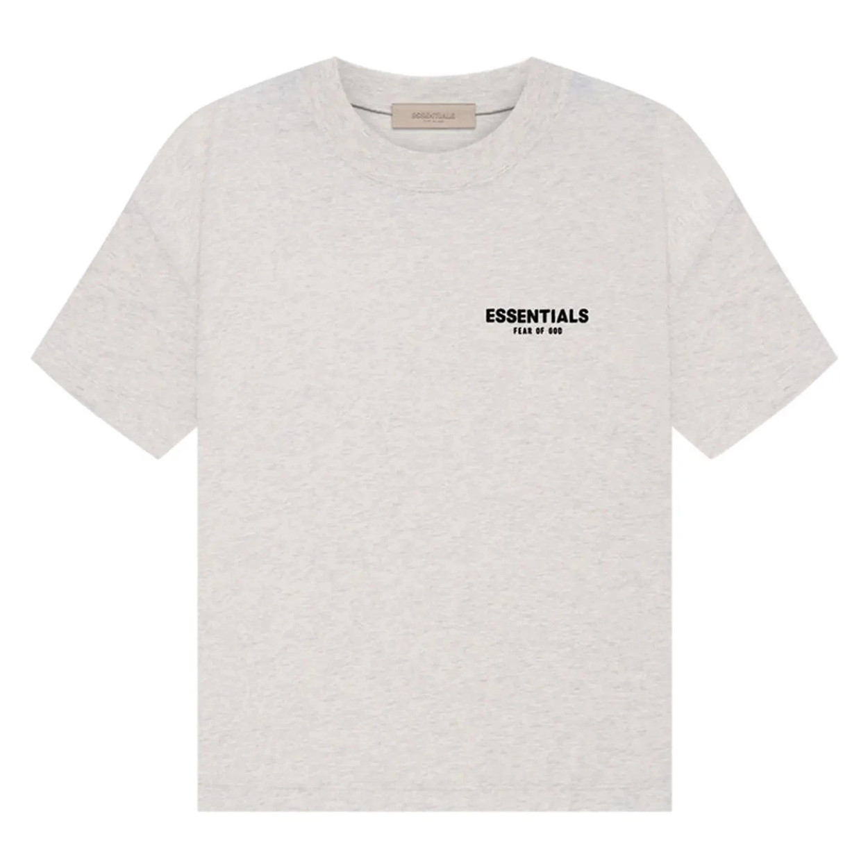 Fear of God ESSENTIALS Classic Rubber Print T-Shirt Wheat Gray