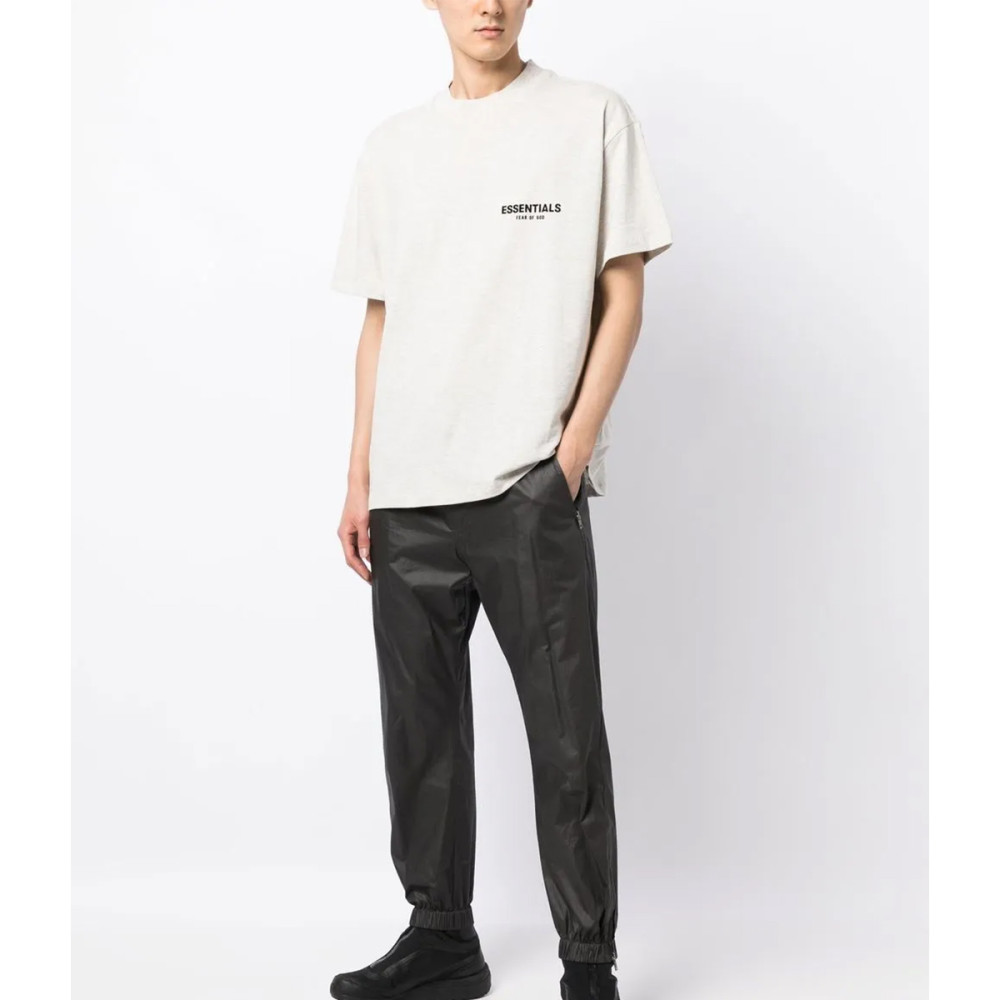 Fear of God ESSENTIALS Classic Rubber Print T-Shirt Wheat Gray