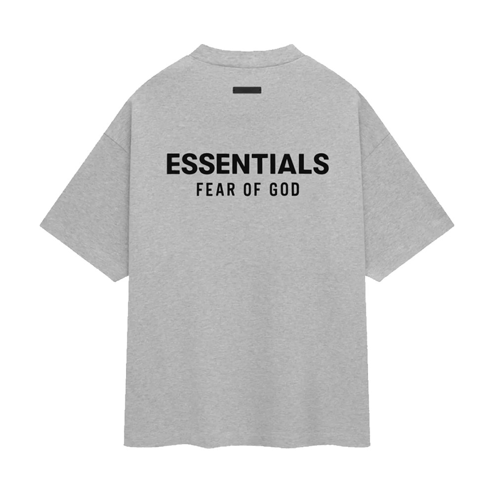 Fear of God ESSENTIALS Classic Flock Print T-Shirt Dark Oatmeal