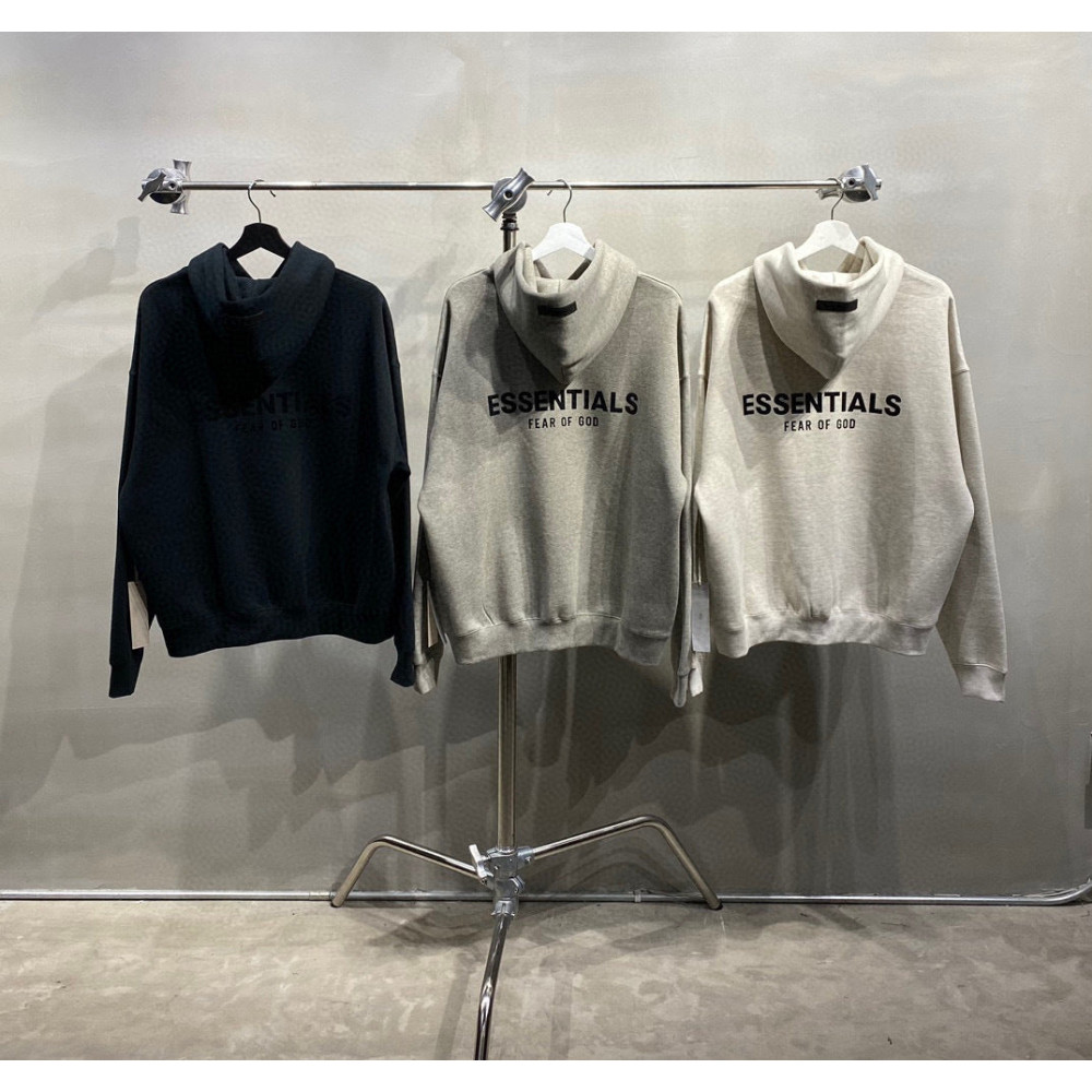 Fear of God Essentials Pullover Hoodie Flock Print